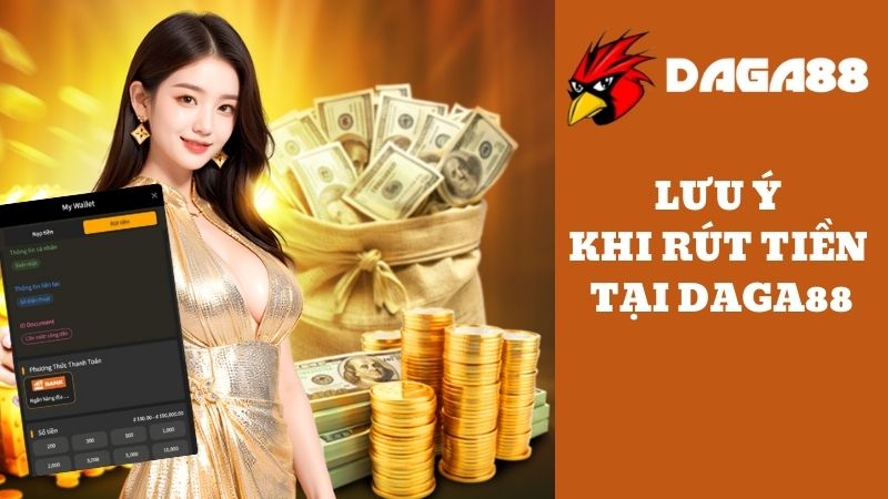 Lưu ý quan trọng khi thực hiện rút tiền DAGA88 bạn nên biết